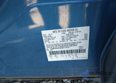 2019 Ford Edge St from USA, damaged, VIN 2FMPK4APXKBC14132